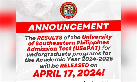 usep enrollment 2024|Usep admission test results released Apr 17 .